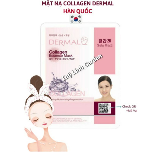 Mặt nạ Dermal Collagen Hàn Quốc dưỡng ẩm trắng da Hàng Nhập Chính Hãng