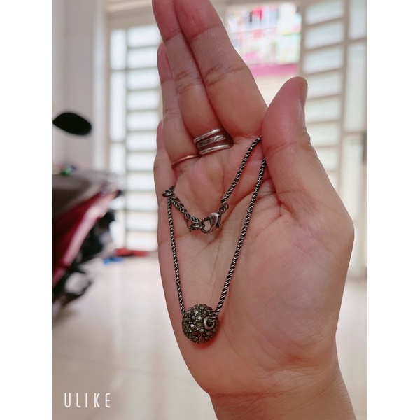 Dây bi đen tròn 2hand