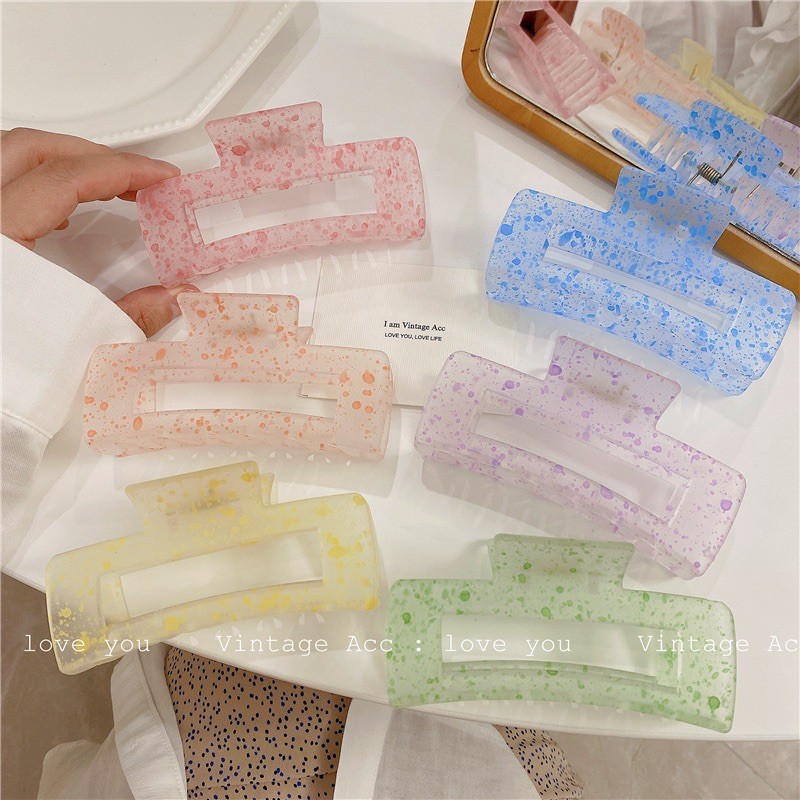 KẸP TÓC KHỔNG LỒ VÂN ĐÁ HÀN QUỐC