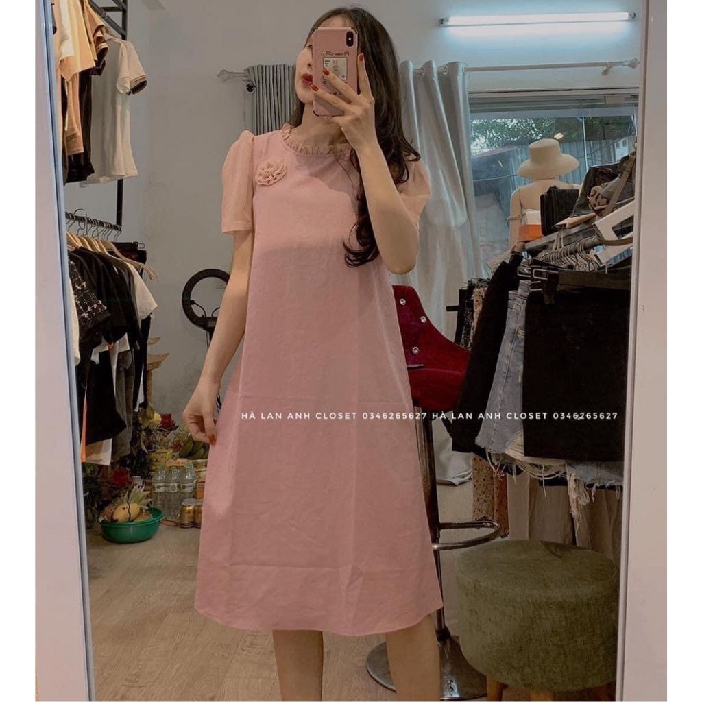 Đầm bầu thời trang thiết kế MB282 chất đũi xước freesize từ 45 đến 70kg