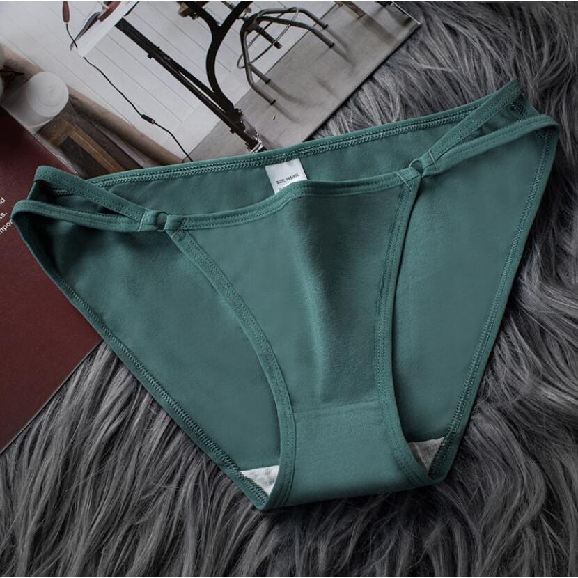 Quần Lót Cotton Lưng Thấp Chống Vi Khuẩn Phong Cách Hàn Quốc Quyến Rũ Cho Nữ 30119