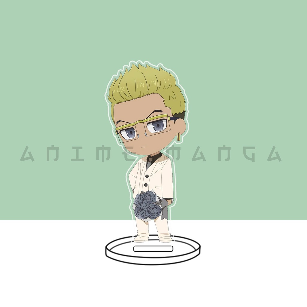 Mô Hình tokyo revengers nhân vật mikey draken chibi Acrylic trang trí góc học tập bàn làm việc