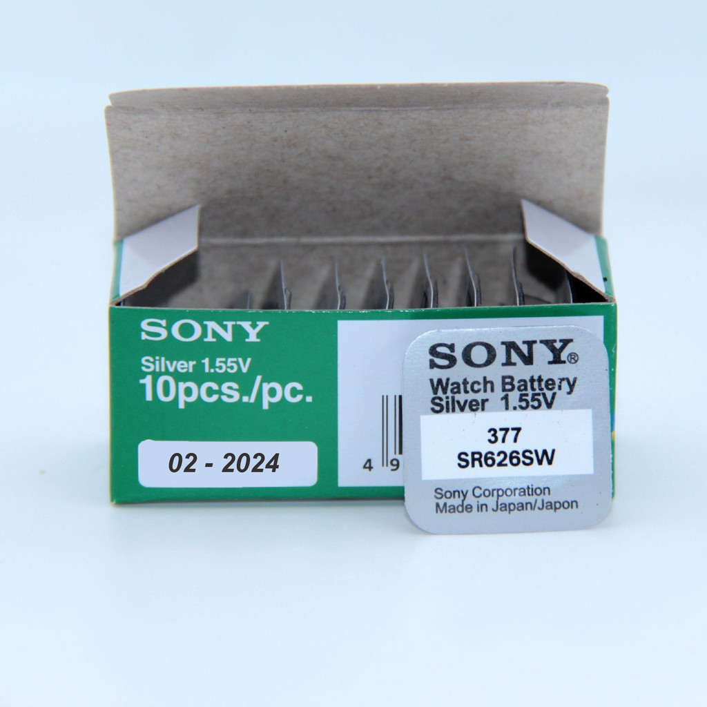 Pin đồng hồ Sony SR626SW dành cho đồng hồ kim 3 kim (Loại tốt-Giá 1 viên)