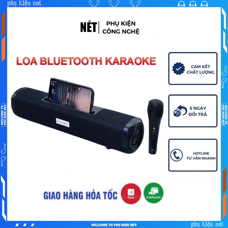 Loa bluetooth karaoke mini A23 công suất lớn không dây có mic âm thanh siêu hay bass khỏe Bảo hành 1 đổi 1