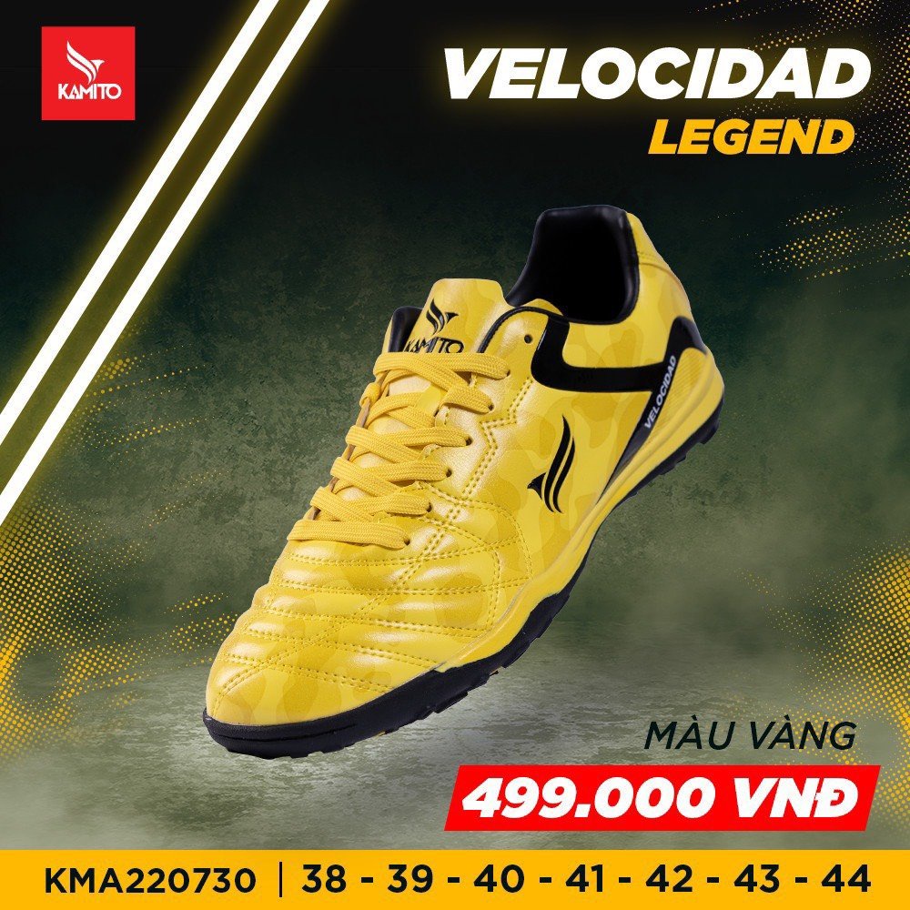 Giày Đá Bóng Sân Cỏ Nhân Tạo KAMITO VELOCIDAD LEGEND Phong Cách Nhanh Nhẹn Thanh Thoát Chuẩn Form Chân Việt