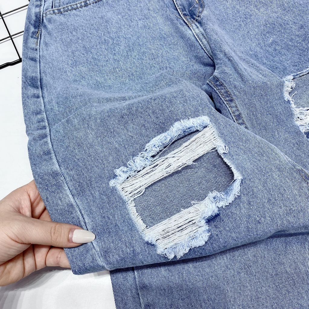 QUẦN jeans boy xanh rách 678(kèm ảnh thật và video)