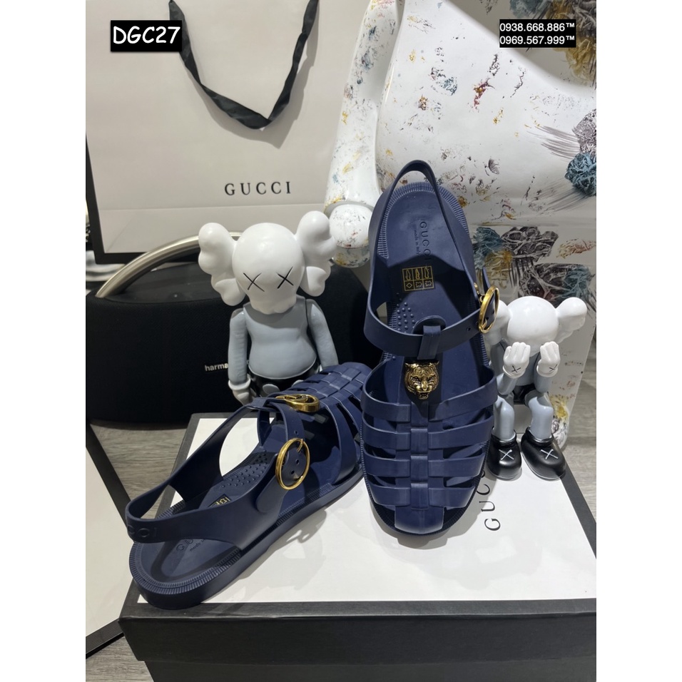 ❣️Dép 𝔾𝕦𝕔𝕔𝕚 Rọ quai hậu xanh lam❣️❣️❣️ Bi Store - Bếch Store