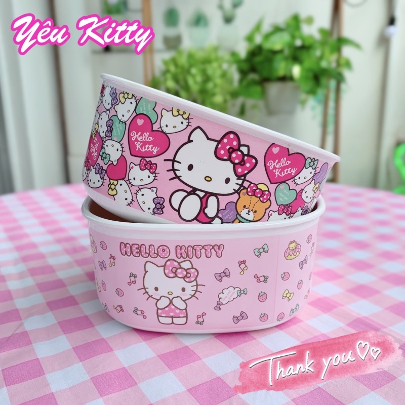 TÔ NHỰA HELLO KITTY