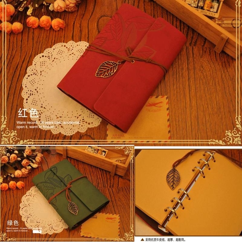 Sổ Tay Bìa Da Chống Thấm Nước Phong Cách Vintage