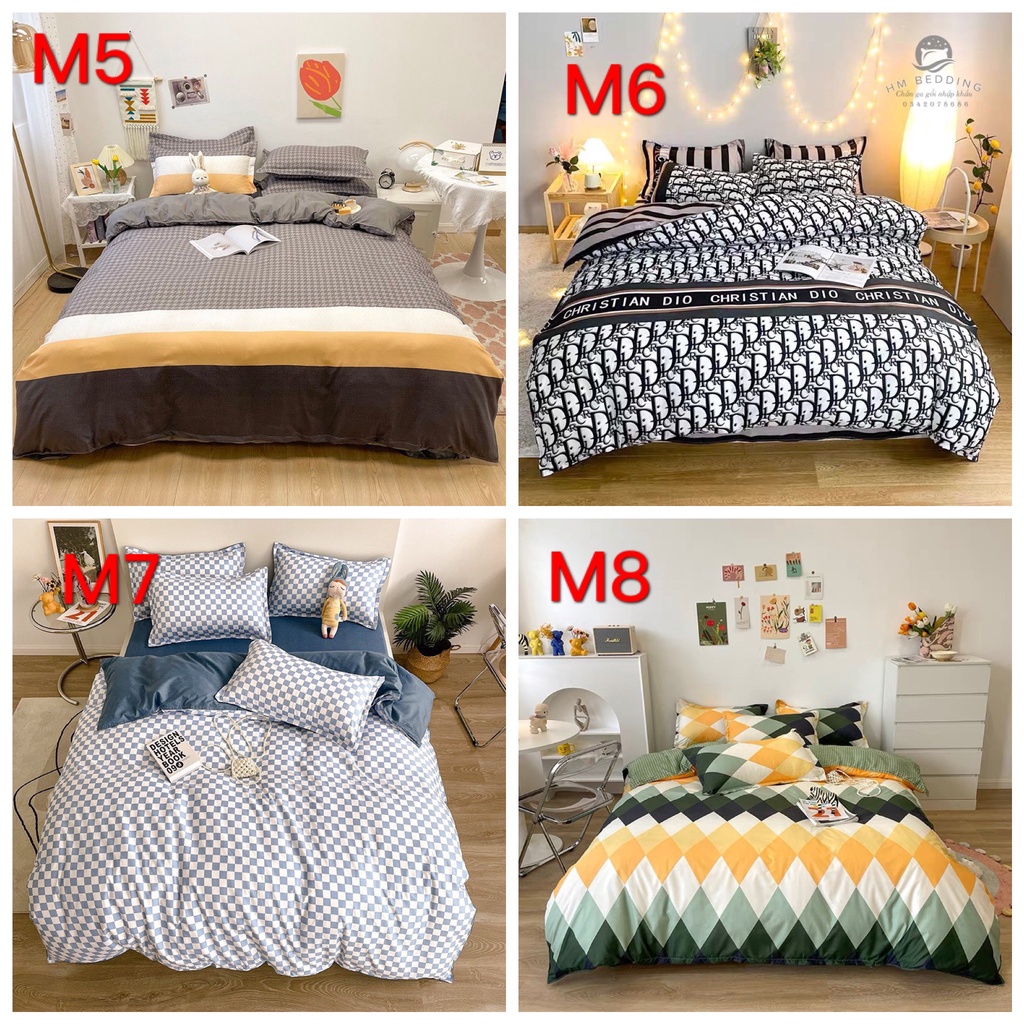 Bộ Chăn Ga Gối Coton 3D hàng nhập khẩu Emly Bedding.( Ảnh thật ) | BigBuy360 - bigbuy360.vn