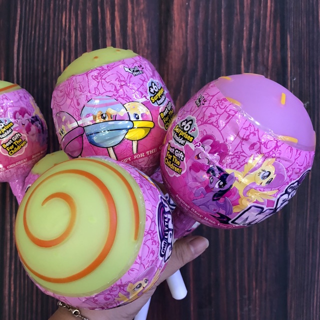 Trứng đồ chơi My Little Pony hình que kẹo mút Big size