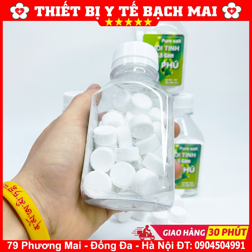 Nước Muối Sinh Lý Dạng Viên Tự Pha ( Hộp 50 Viên, 1 Viên Pha 500ml)