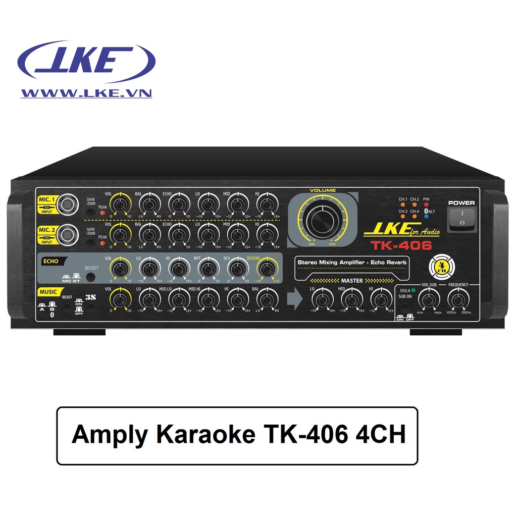 Mặt Nhôm ampli TK-406 LKE