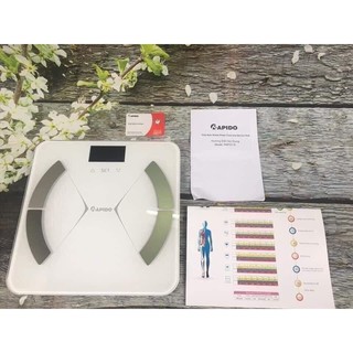 [SIÊU HÓT] CÂN SỨC KHOẺ VÀ PHÂN TÍCH CÁC CHỈ SỐ CƠ THỂ RAPIDO RSF01 CAO CẤP