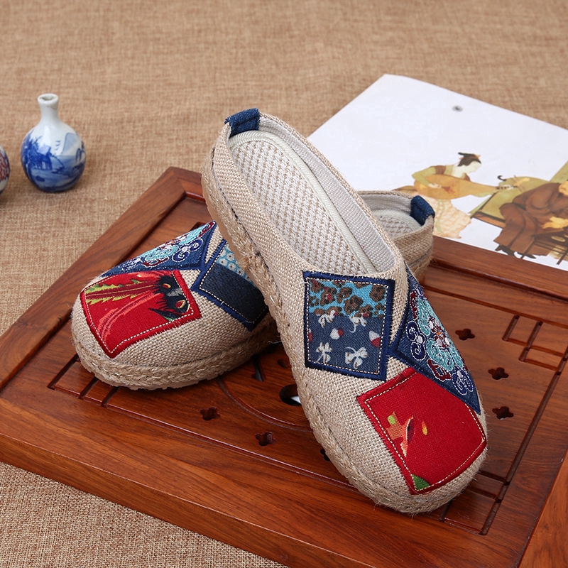 Giày lười IELGY thêu họa tiết thời trang dành cho nữ