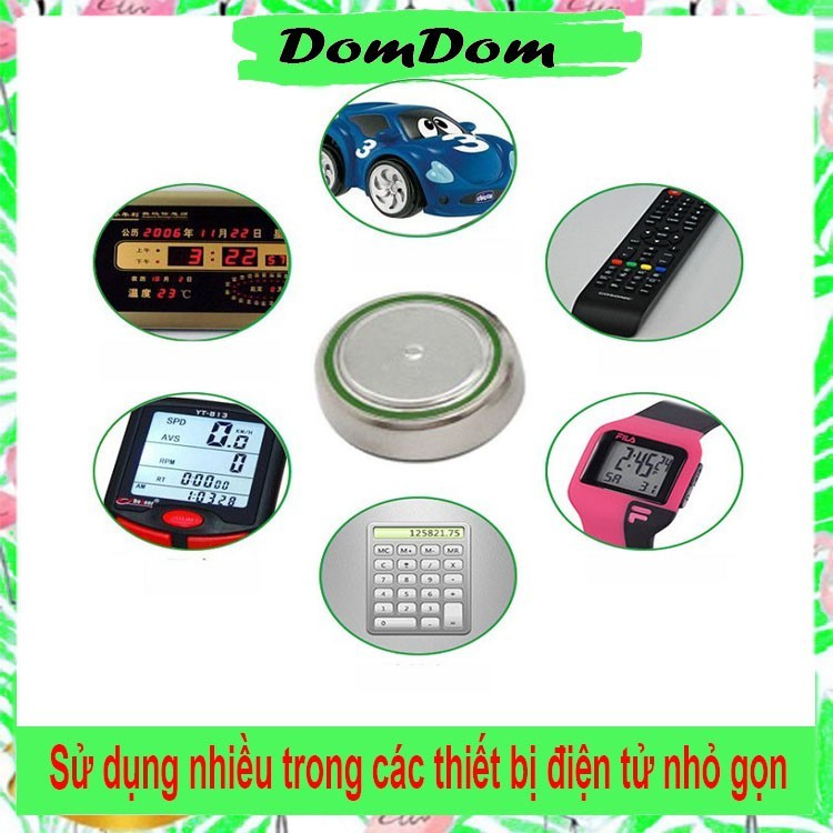 Pin cúc áo LR44 AG13 hàng chuẩn, Sử dụng cho đèn ngủ pin nút áo bền loại 1 giá siêu tốt - Domdom Store