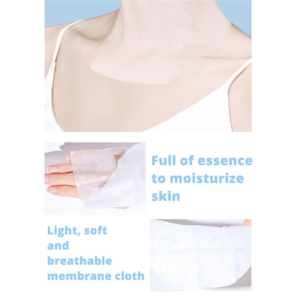 [Hàng mới về] Mặt nạ sữa dê Vno cấp ẩm làm mờ nếp nhăn vùng cổ nhanh chóng tiện lợi