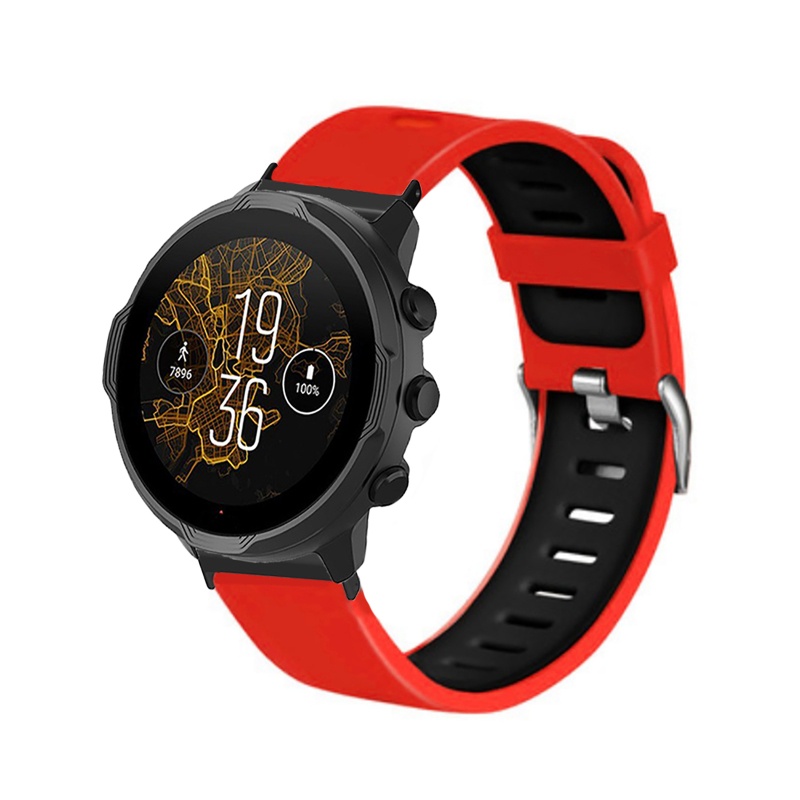 Dây Đeo Thay Thế Chất Liệu Silicon Màu Trơn Chống Thấm Nước Cho Suunto9 / Suunto7 / D5i