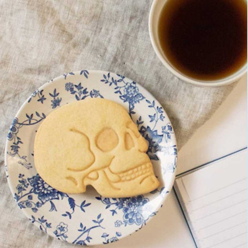Khuôn Cắt Bánh Quy / Kẹo Đường Hình Đầu Lâu / Ma Trang Trí Halloween