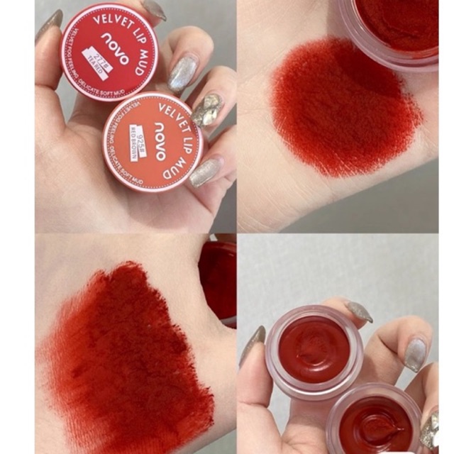 Son kem bùn Novo siêu mịn băng sương thiết kế dạng hũ