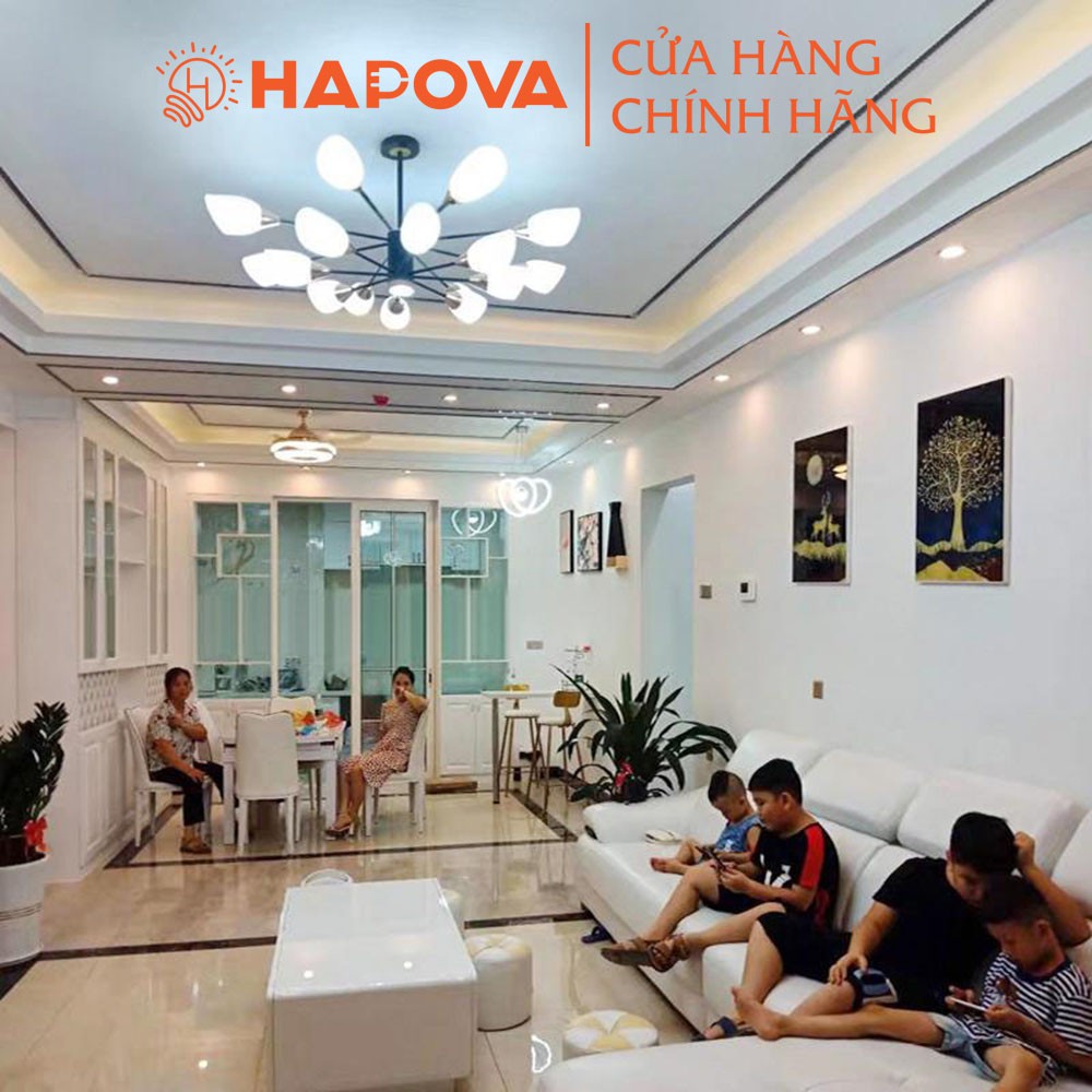 Đèn trang trí phòng khách, phòng ngủ đèn chùm Hapova PUMELA 0807