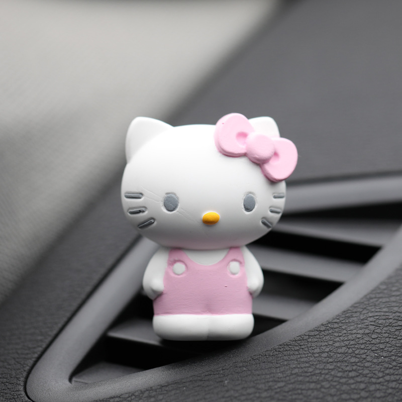 Hoạt Hình Khuôn Silicon Làm Kẹp Khuếch Tán Hương Thơm Hình Mèo hello kitty / Chim Cánh Cụt Đáng Yêu