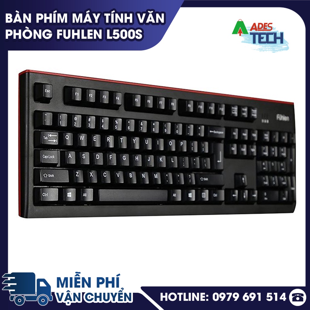 Bàn phím máy tính văn phòng Fuhlen L500S - BẢO HÁNH 24 THÁNG - Bàn phím giá rẻ chất lượng tốt