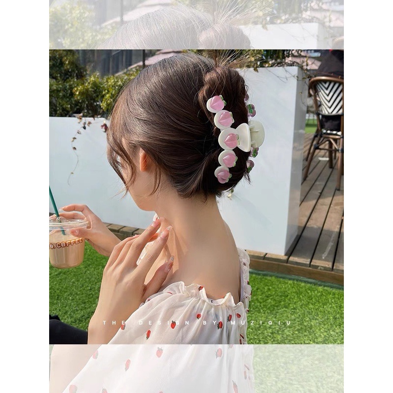 Kẹp tóc càng cua Vòng cung basic màu pastel nhẹ nhàng - dài 11cm  - Phong cách Hàn Quốc