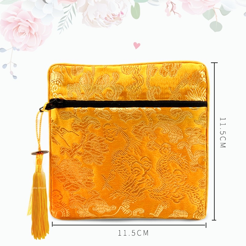 [GIÁ SỈ] Túi lụa vuông thêu hoạ tiết - Hàng loại 1 siêu đẹp PH803