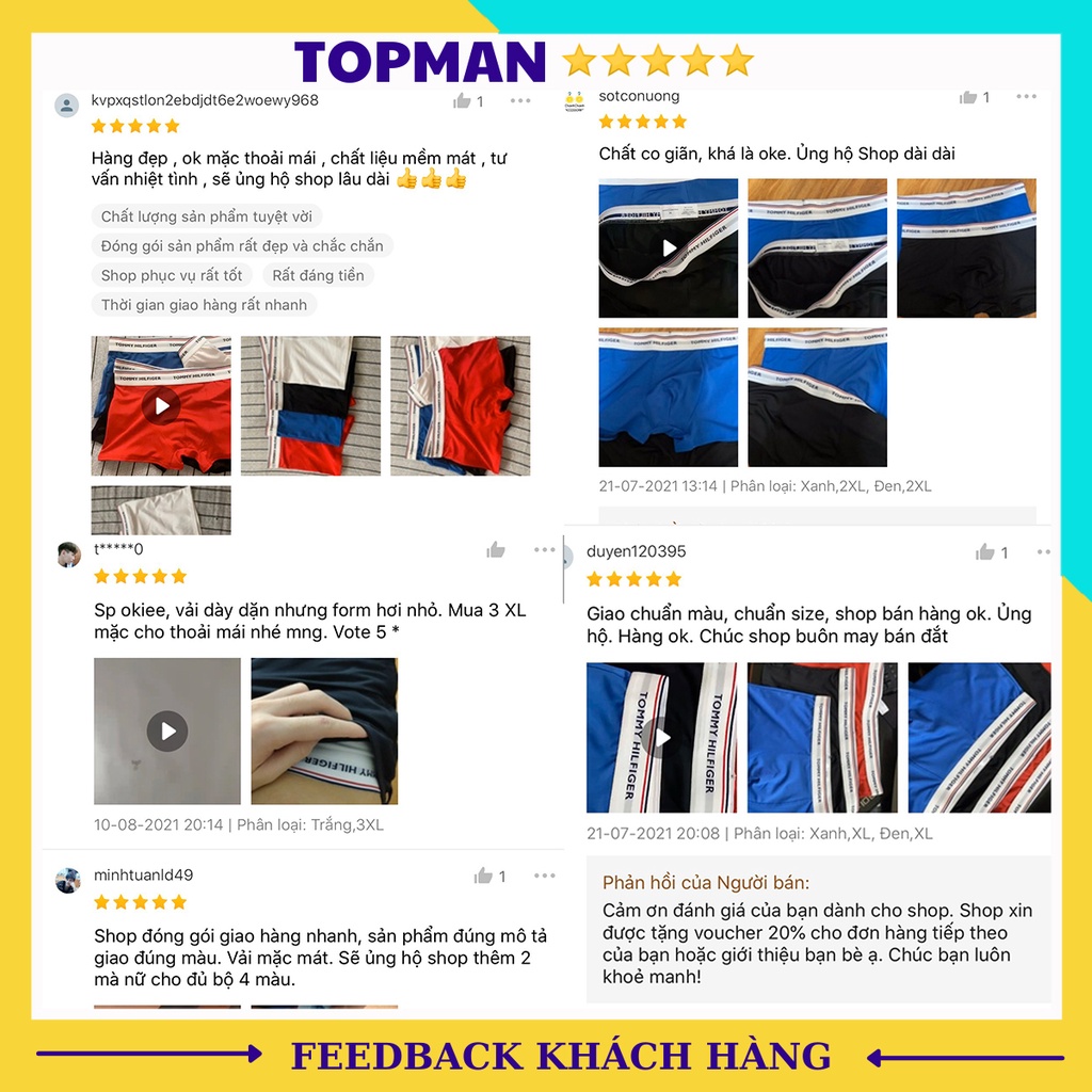 Quần Sịp Đùi Nam Thun Lạnh Co Giãn 4 chiều Lót Nam Đùi Boxer sexy cao cấp kháng khuẩn khử mùi | Topman