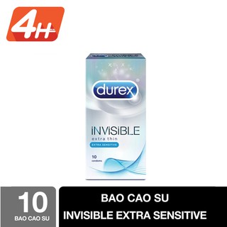 [ SIÊU RẺ ] Bao cao su Durex Invisible 10 bao [ SHOP YÊU THÍCH ]