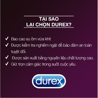 Bộ 3 bao cao su Durex Performa 3 bao