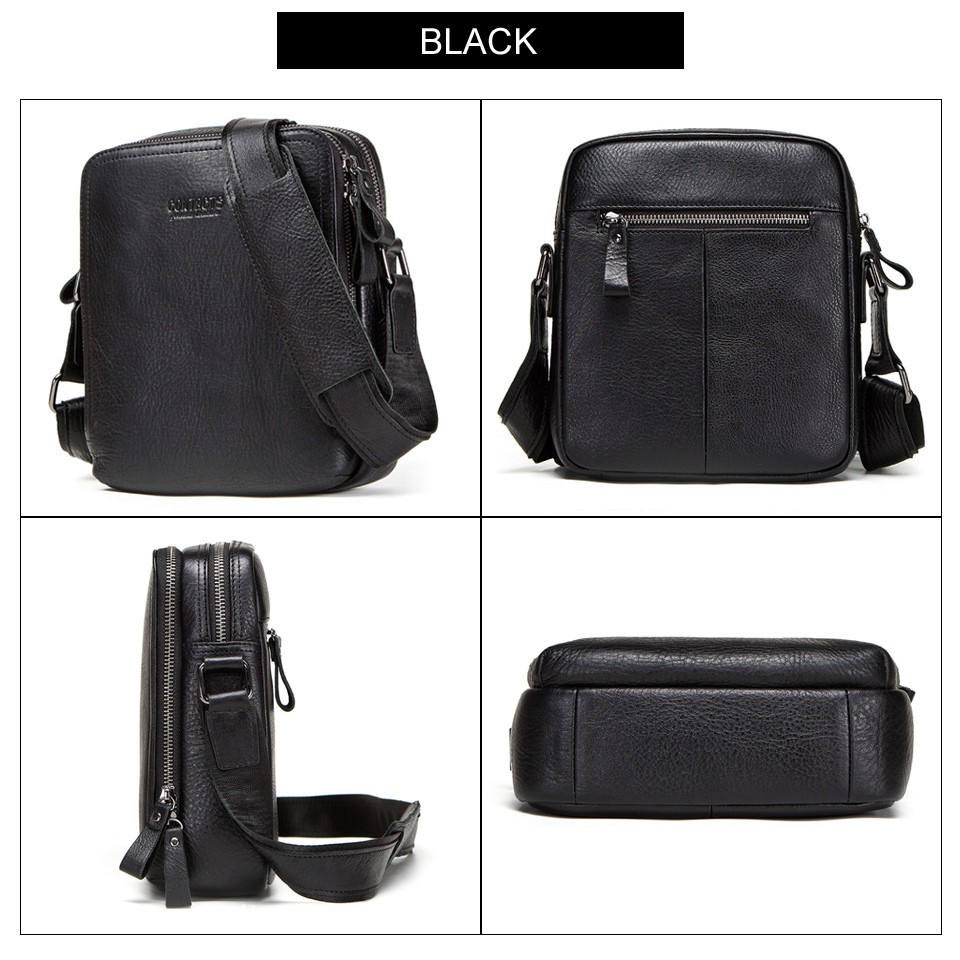 Túi Đeo Chéo CONTACT’S Mb078 Da Bò Thật Thời Trang Cho Nam | BigBuy360 - bigbuy360.vn