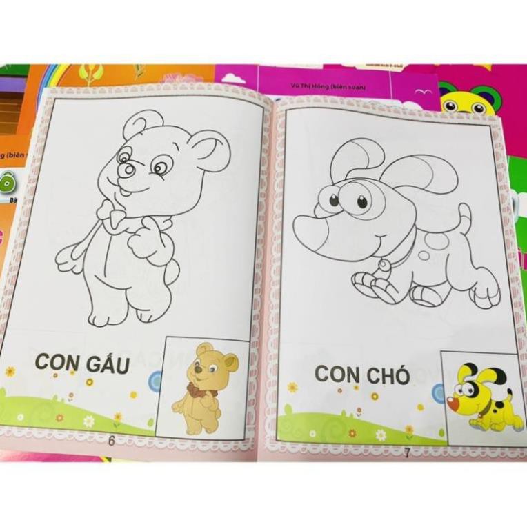 [sỉ siêu rẻ] Combo 10q tô màu cho bé các loại đủ chủ đề( không trùng lặp)