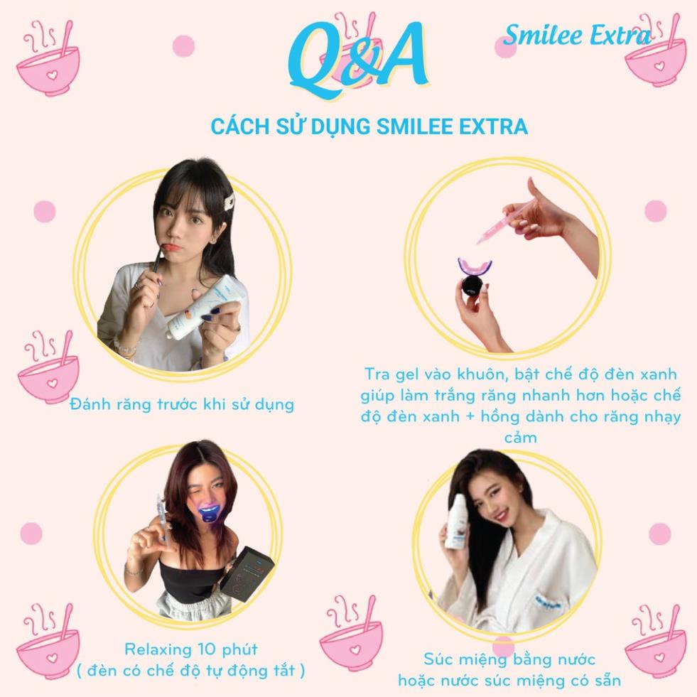 Smilee Extra - Tẩy trắng răng tại nhà Smilee cao cấp Extra hiệu quả gấp đôi, rút ngắn còn 10p