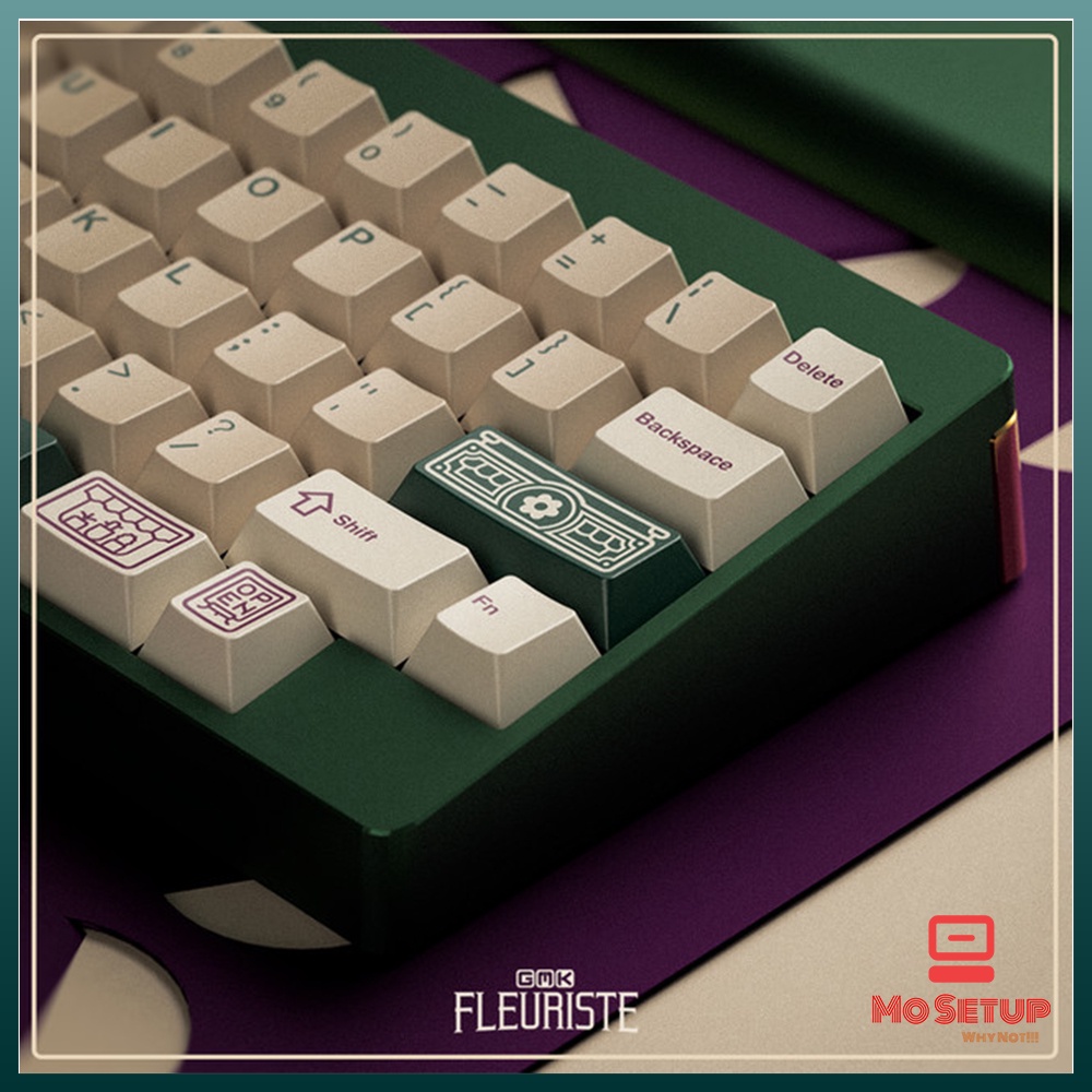 Keycap bàn phím cơ_GMK Fleuriste Clone PBT Dyesub Cherry Profile_Dành cho các layout.