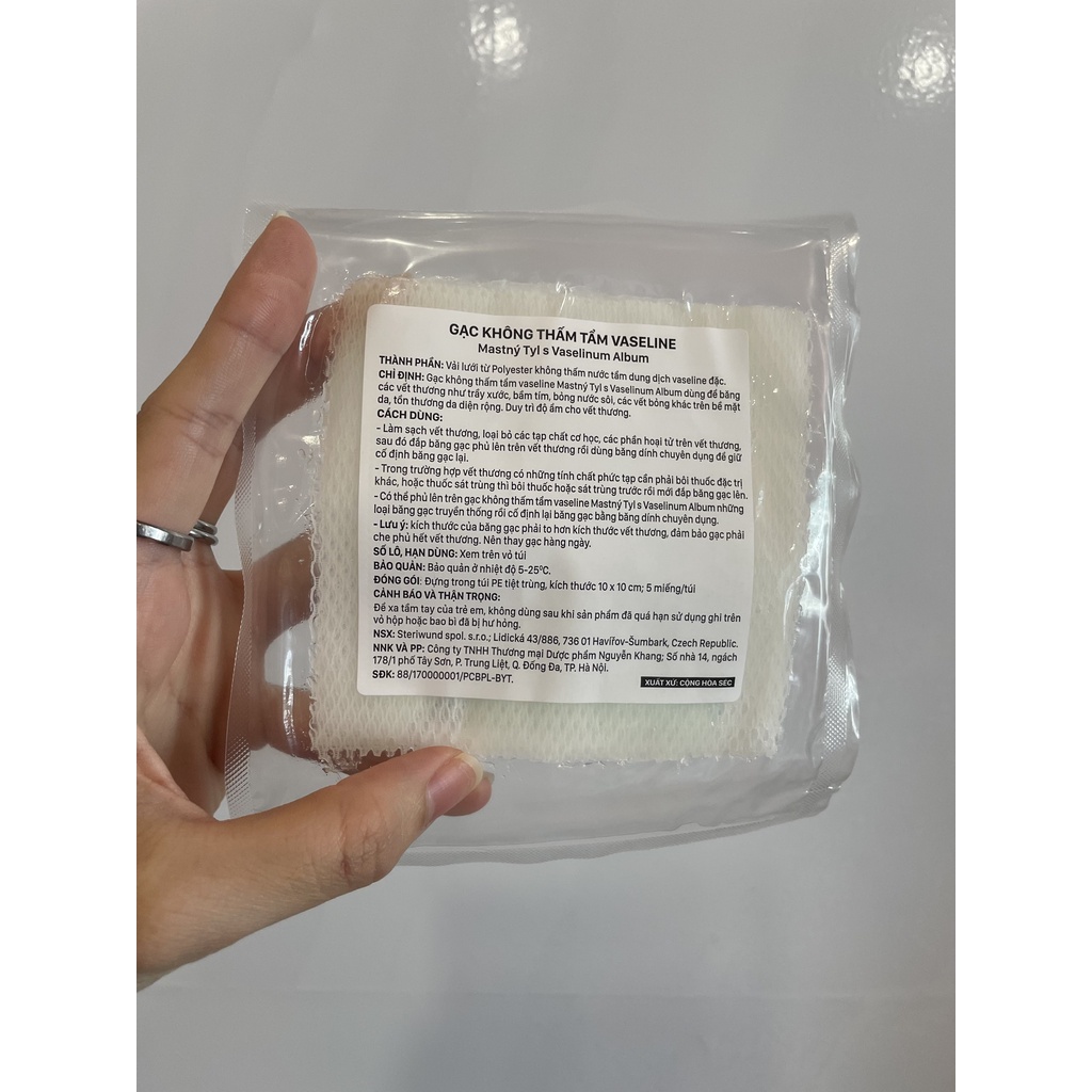 GẠC MỠ - GẠC VASELINE dùng cho vết thương hở