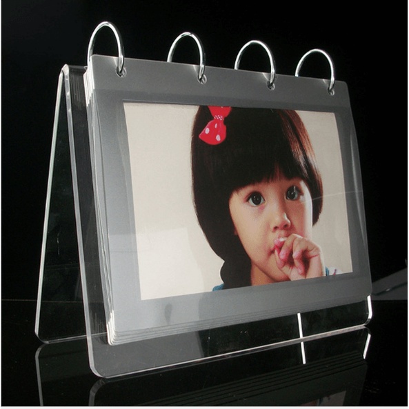 ❤️Kệ mica để lịch để bàn, Kệ để bàn lật trang, Abum khung ảnh để bàn dạng để nhiều ảnh mica trong suốt