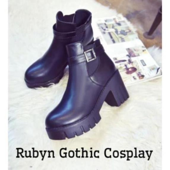 [Có Sẵn] 🍁 Giày chelsea boot cổ đế cao 8,5cm cosplay (Tài khoản Shopee duy nhất: gothic.cosplay ) _h911