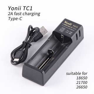 Bộ sạc pin loại c 2a yonii tc1 cho pin 18650 26650 21700 14500 18350 20350
