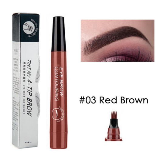 Bút Kẻ Lông Mày Dạng Lỏng Đầu Chia 4 Chấu Với 5 Màu Tùy Chọn Tiện Dụng | BigBuy360 - bigbuy360.vn