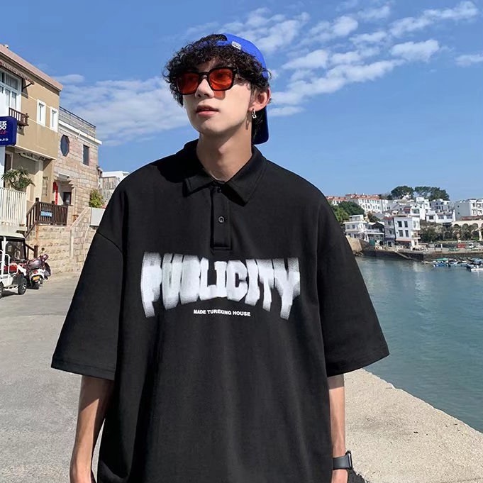 Áo polo Ngắn Tay In Hình Thời Trang Dành Cho Nam