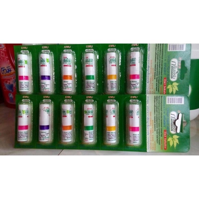 Ống hít thông mũi Green Herb Thái Lan - Cam Kết Hàng Nội Địa Chính Hãng