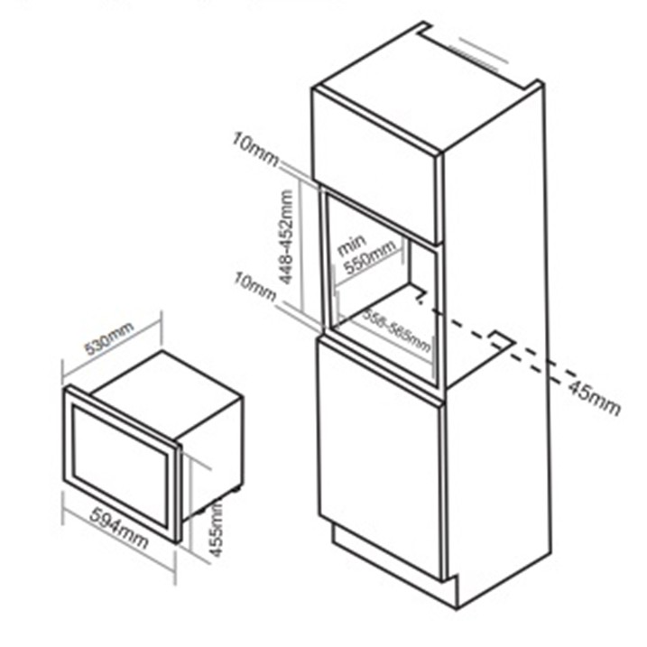 Lò nướng âm tủ FASTER FSG 35 SMART, có hấp