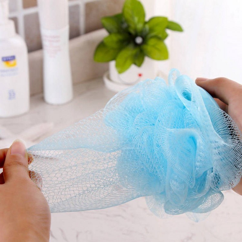 (Hàng Mới Về) Bông Tắm Tạo Bọt Tẩy Tế Bào Chết Cỡ Lớn Tiện Dụng