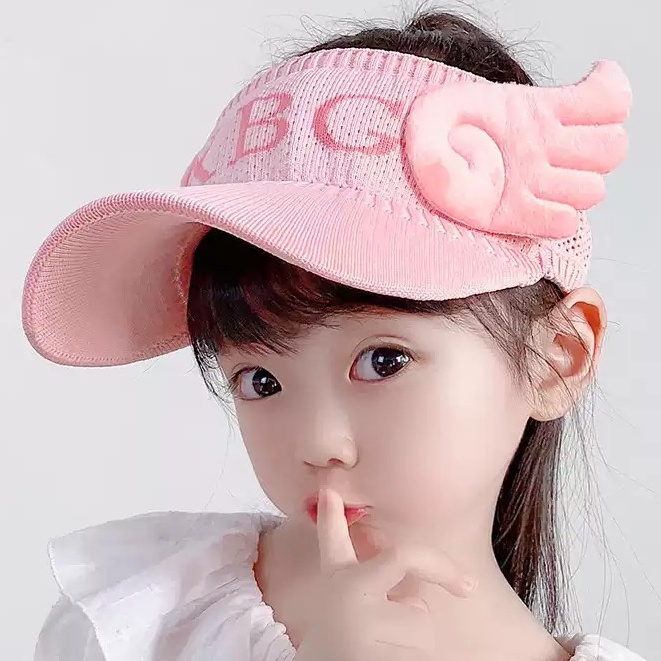 Mũ hở chóp chống nắng mùa hè, mũ dễ thương, bé trai và gái đi chơi T2