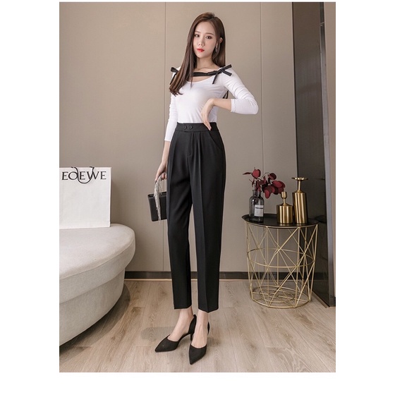[Sale lỗ 50%] Quần tây 2 khuy dáng công sở mới mã 022