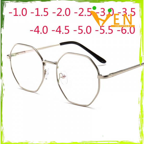 Kính Cận Tròng Lục Giác Sang Trọng 0.5 -1.0 -1.5 -2.0 -2.5 -3.0 -3.5 -4.