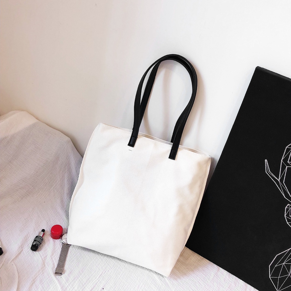 Túi tote Vải Bố Sức Chứa Lớn Cho Nữ Sinh