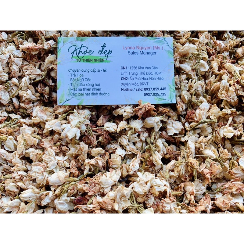 Hoa nhài sấy khô - Trà hoa lài 100Gr | Bột Natural